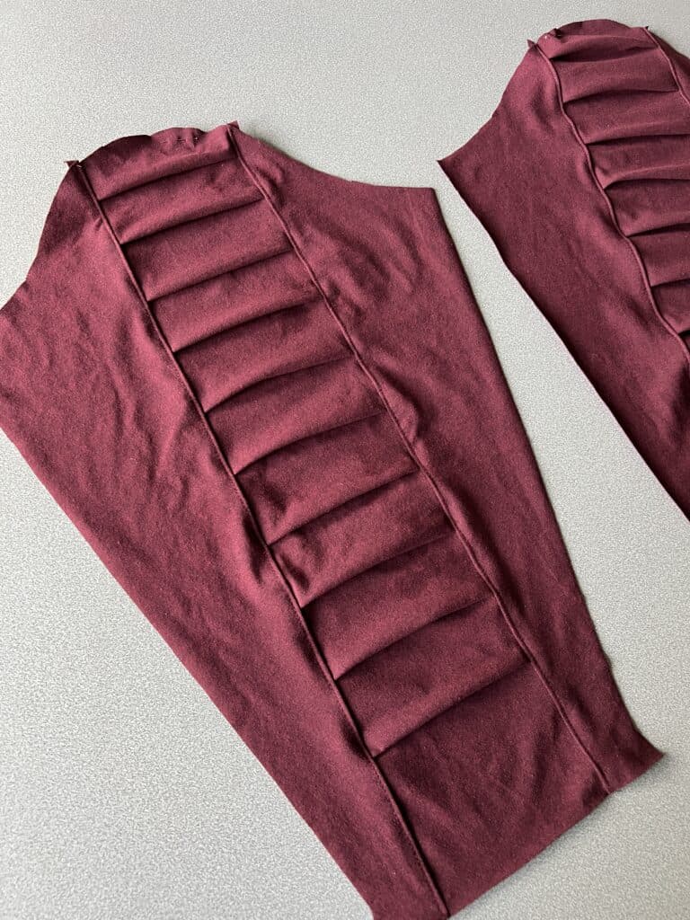 arlington pleated sleeves