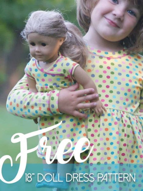 Get the free playdress sewing pattern for dolls.