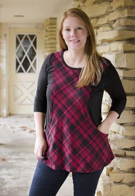 Ladies tunic pdf sewing pattern by Love Notions.