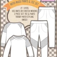 Moto pants sewing pattern for boys by Love Notions.