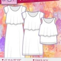 Posh Popover Top and Maxi Dress Easy PDF Pattern