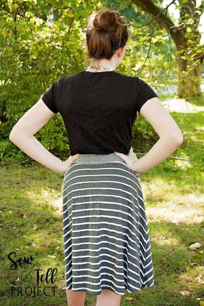 Free circle skirt downloadable pdf sewing pattern.