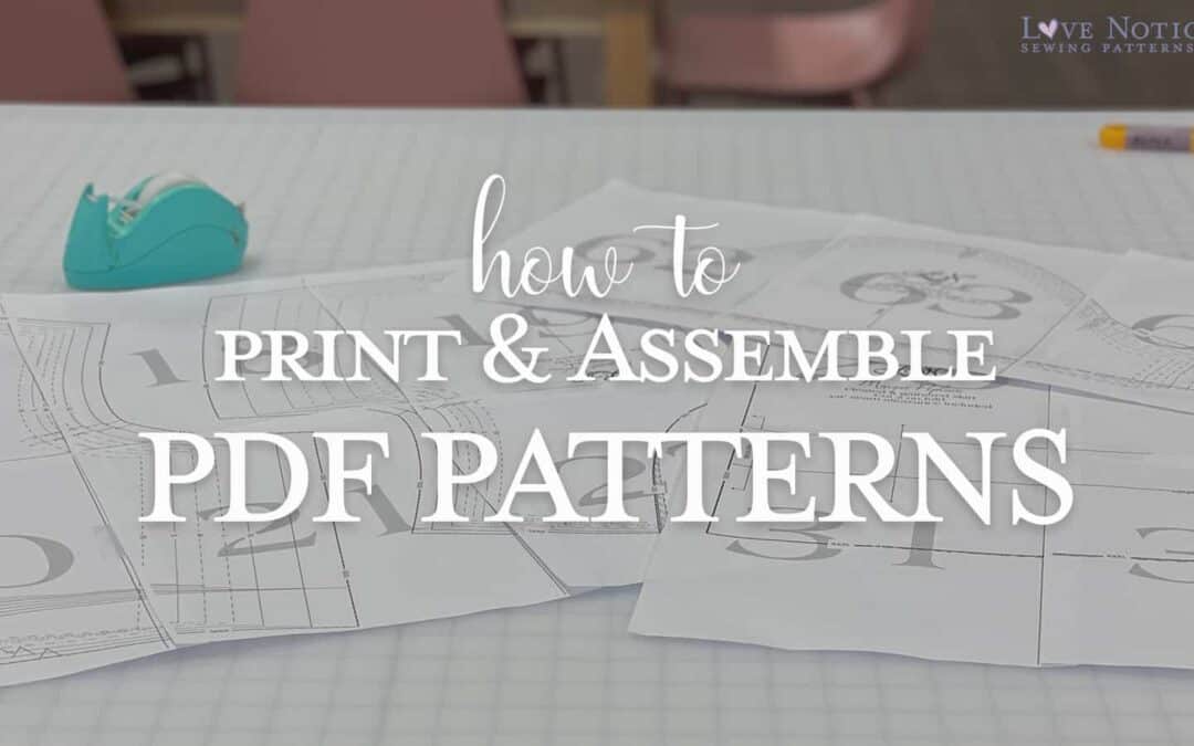 How to Print and Assemble a PDF Pattern