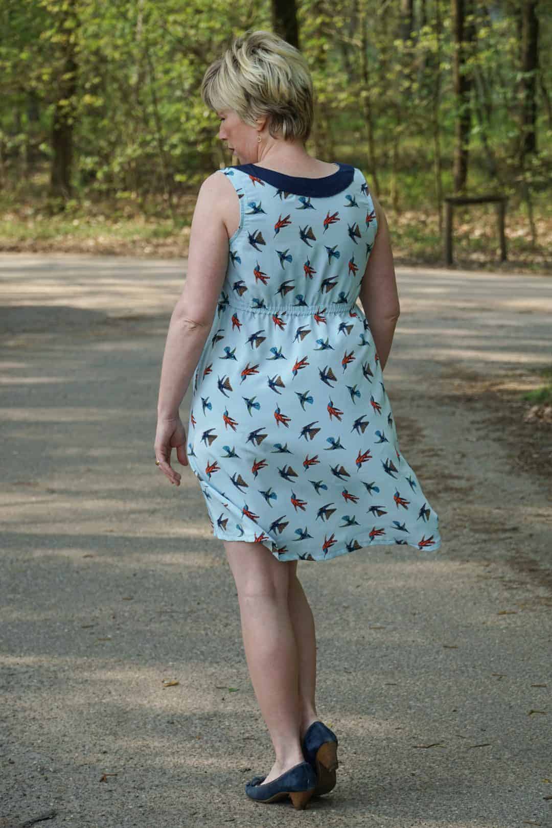 Beautiful woven dress sewing pattern that's easy to sew and wear.