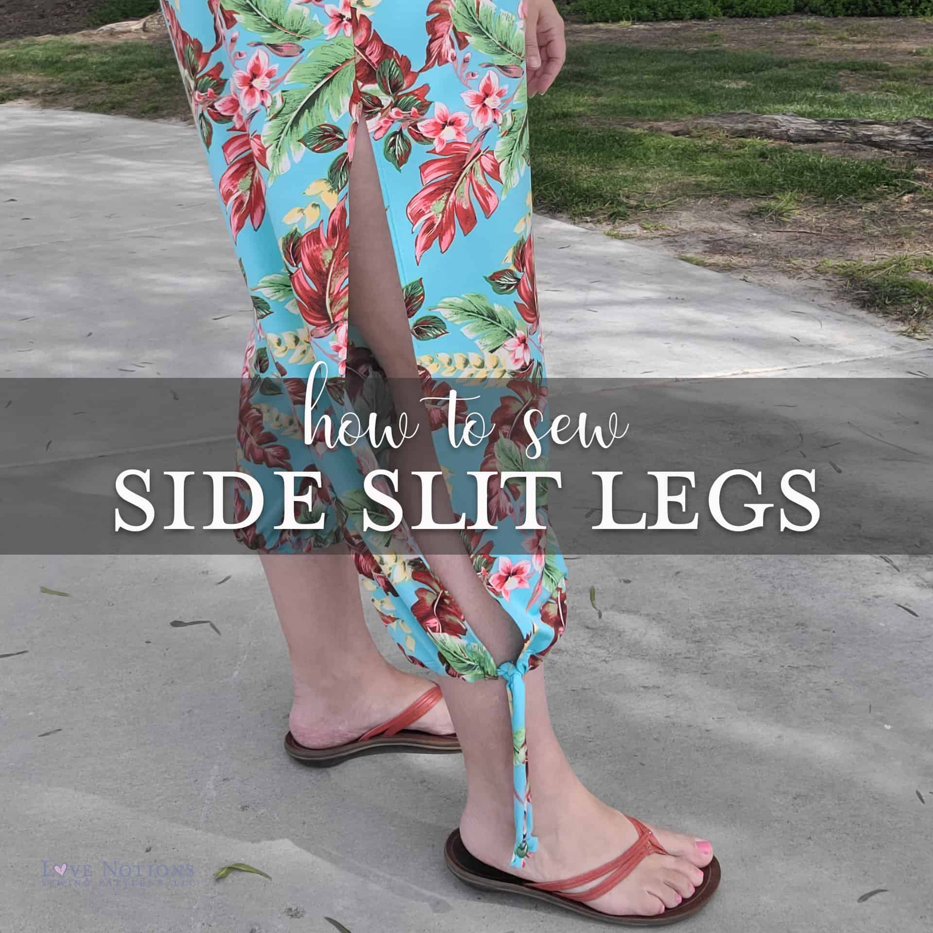Easy Hack: How to sew Side Slits with Sunday Romper - Love Notions