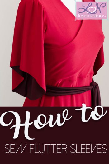 Learn how to add flutter sleeves to the Willow Wrap Dress sewing ...