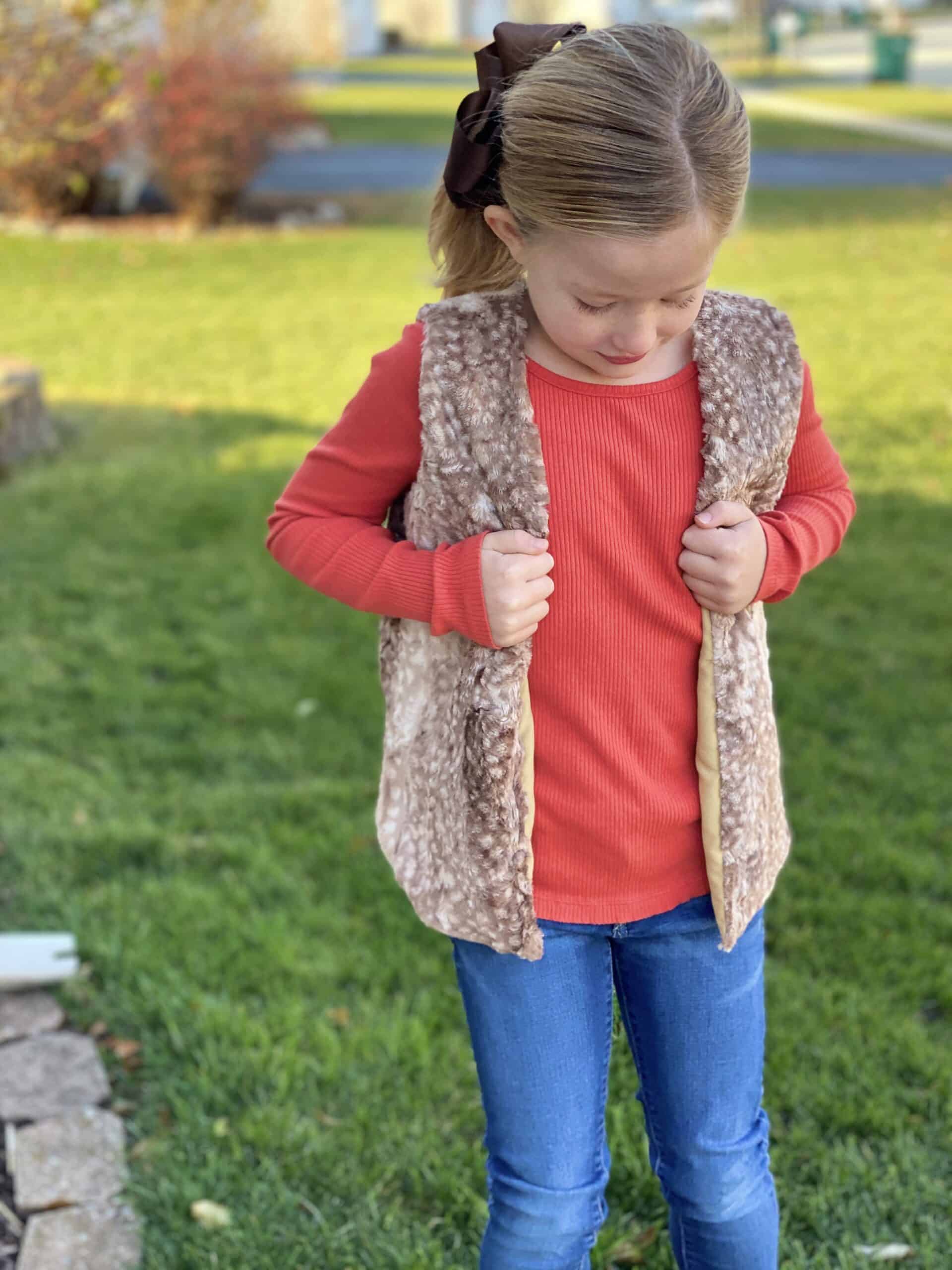 Acorn Vest + Minky & Cuddle Fabric - Love Notions Sewing Patterns