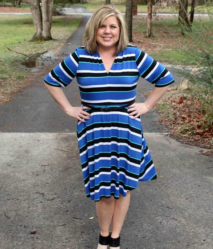 Pick the right knit fabrics for the Olympia Dress sewing pattern.