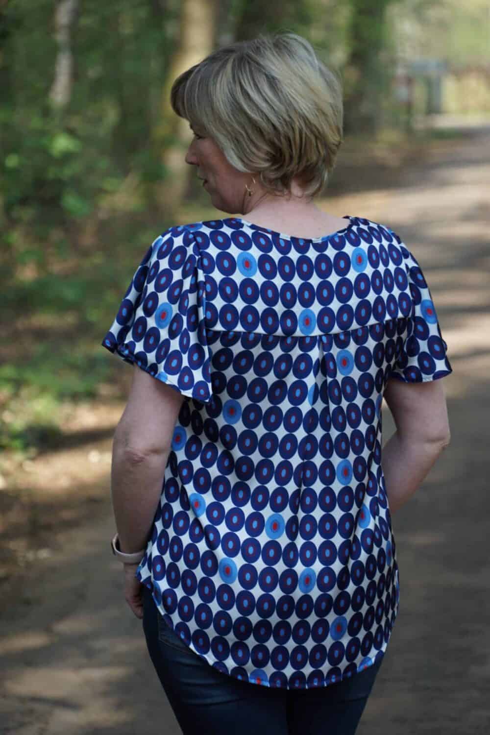 Beautiful woven blouse sewing pattern by Love Notions.