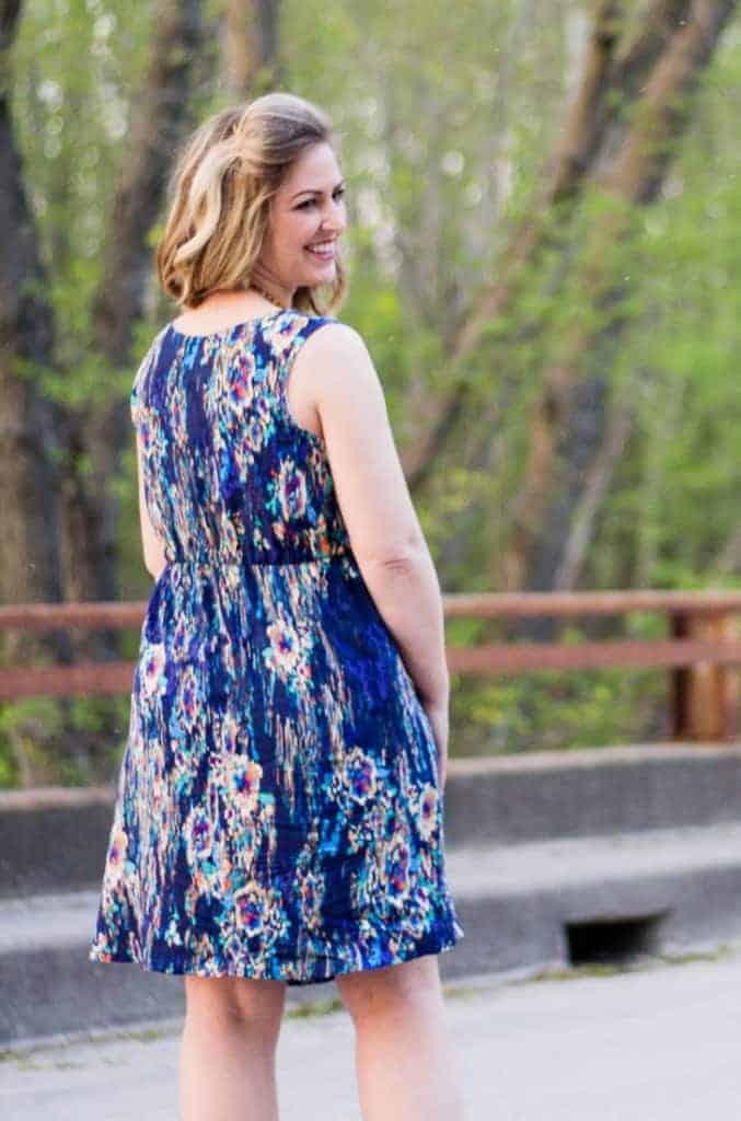 Beautiful woven dress sewing pattern that's easy to sew and wear.