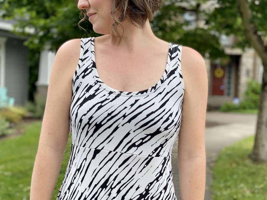 How to Add a Shelf Bra to a Tank Sewing Pattern 