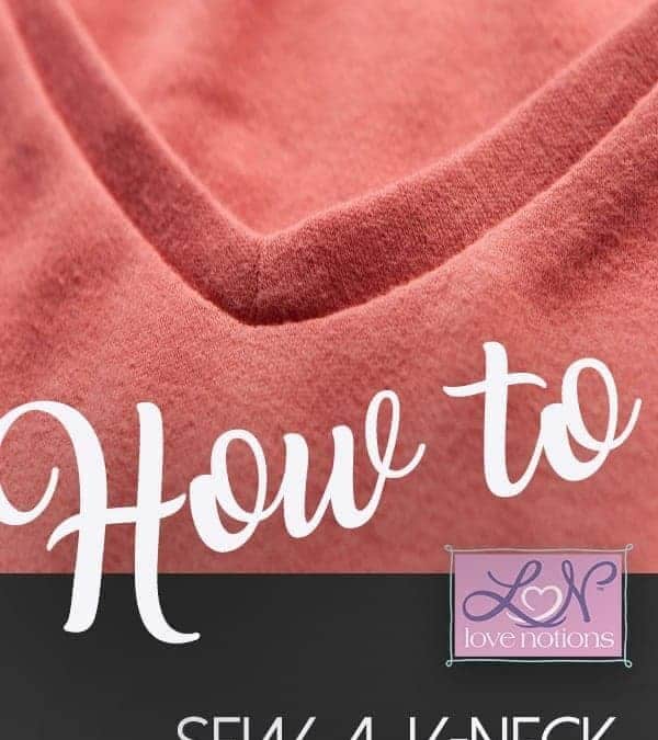 How to sew a v-neck video tutorial