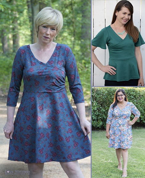 How To Make 8 Different Necklines From One Basic Misses Sewing Pattern PDF  downloadable pattern makeover class