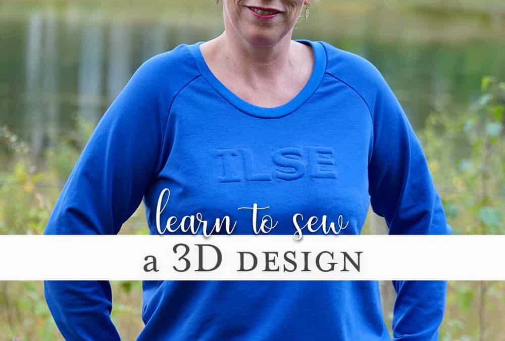 How to sew a 3D design