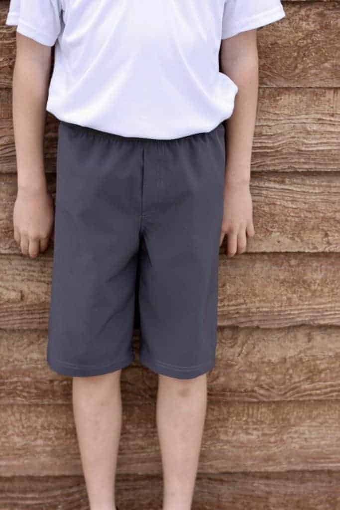 Boys swim trunks sewing pattern by Love Notions.