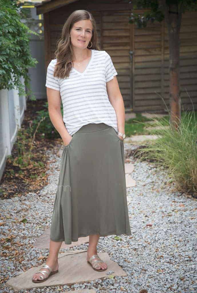 Love Notions Ravinia Skirt PDF Pattern with pockets, XS-XXXL