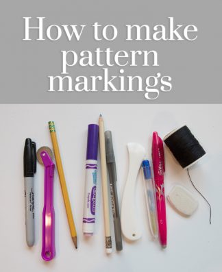 Learn to what pattern marking tools to use and where to use them best.