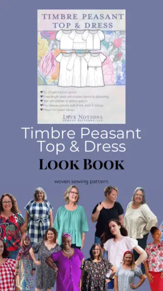 Start, stop, FF and RW through the look book for all the tester versions of our newest pattern 🩷❤️▶️⏯️⏩⏪

Pattern options, sizing, and FABRIC for all the makes of Timbre Peasant Top and Dress from Love Notions 👌👌

#lovenotions #sewitfirstLN #sewingpattern #peasantstyle #homesewing #sewingpattern #peasantsewingpattern #indiesewing #smallbusinessowner