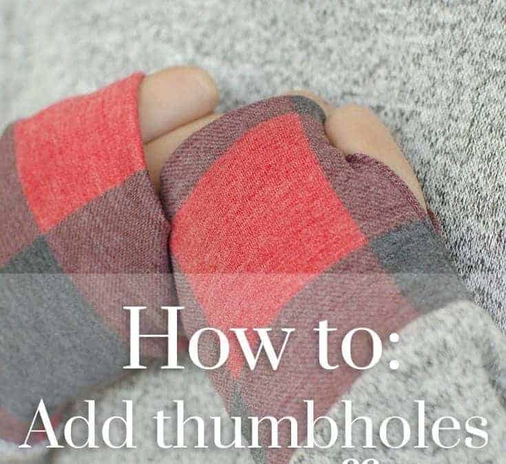 Adding thumbhole cuffs to the Sloane Sweater