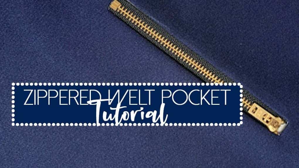 How to make a Welt Zipper Pocket - Love Notions Sewing Patterns
